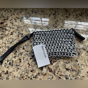 Silver Wristlet Clutch